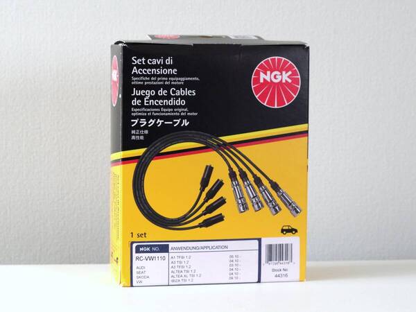 NGK プラグコードセット VW Polo(6R) / The beetle / Golf6など*1.2TSI CBZエンジン用*03F905409C相当*高品質・純正仕様【新品】