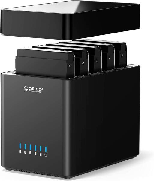 OY148 ORICO 3.5インチ HDDケース Type-C接続 ハードディスクケース 磁気吸着デザイン 18TB*5台対応