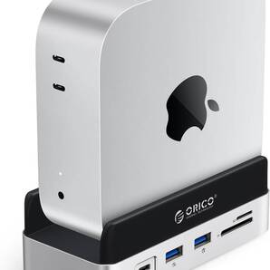 OY168 ORICO MiniDock Mac mini M4用スタンド ドック 10-IN-1 USB-Cハブ 10Gbps高速転送