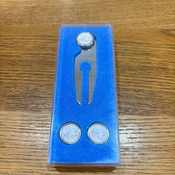 PIKO ゴルフ マーカー付グリーンフォーク コース未使用品 送料込
