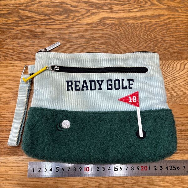 パーリーゲイツ ゴルフ ラウンドポーチ グリーン 送料込