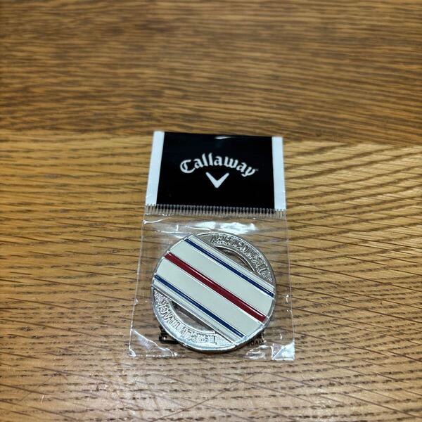 Callaway キャロウェイ ボールマーカー トリプルトラックテクノロジー レッド×ブルー×シルバー 合金製 未使用品 送料込