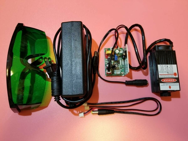 5500mw(5.5w) レーザー彫刻機用強力レーザーモジュール 450nm 12V ブルーライトレーザー blue light laser moule 電子工作用