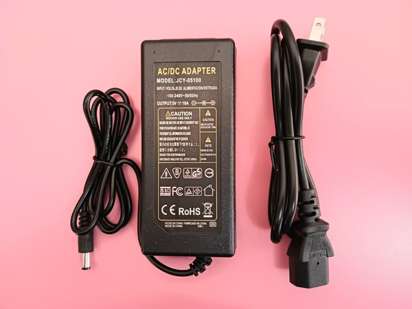 AC-DC電源アダプター 5V 10A 電子工作