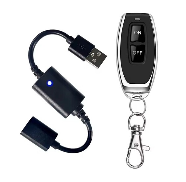 USBポート 電源 無線 スイッチ モジュール+リモコンキーホルダー