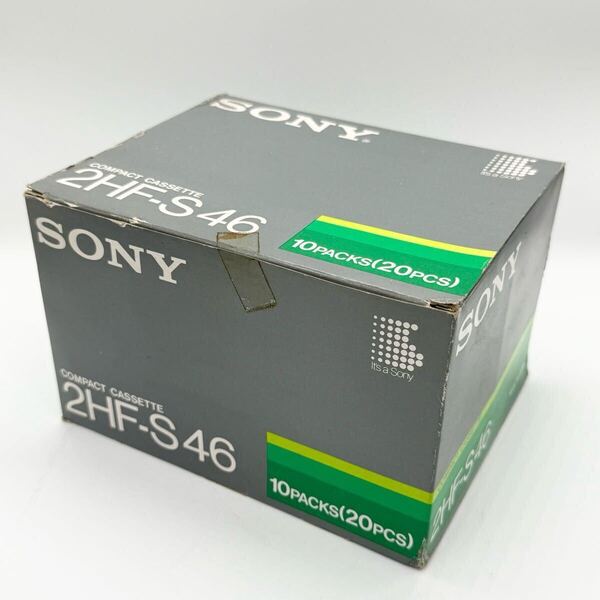 シュリンク未開封 カセットテープ SONY HF-S 46分 20本セット ソニー 2HF-S46 type Ⅰ Compact cassette 当時物 レトロ