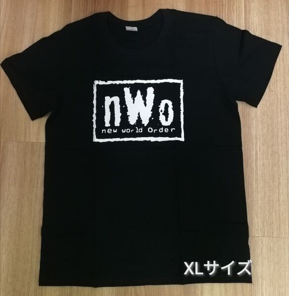 ★新品★XLサイズ nWo プロレスTシャツ ブラック 新日本プロレス 蝶野正洋 武藤敬司 天山広吉 ヒロ斉藤 狼軍団 wcw wwe