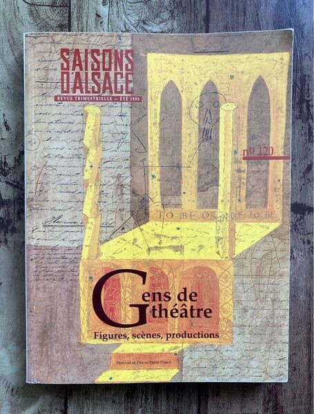 洋書 フランス アルザス地方 雑誌 文化誌 Saisons d'Alsace No.120 1993年 演劇特集