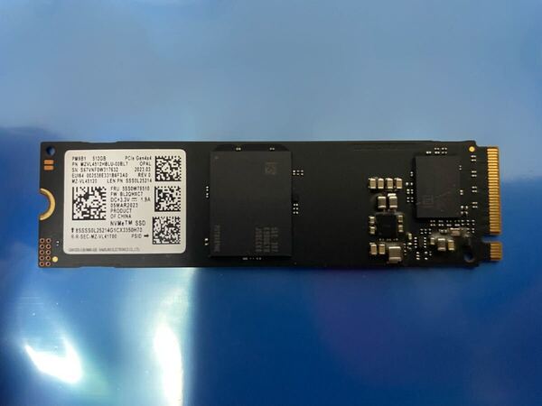 【112時間】SAMSUNG MZVL4512HBLU-00BL7 512GB SSD M.2【正常判定】