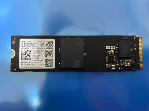 【1815時間】SAMSUNG MZVL4512HBLU-00BL7 512GB SSD M.2【正常判定】