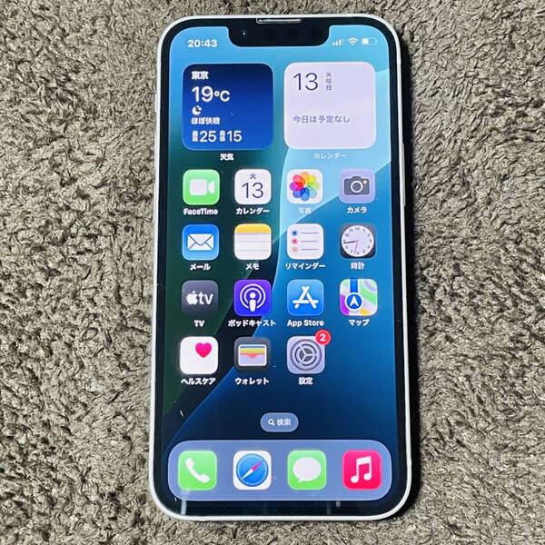 送料無料 100% iPhone 13 mini 128GB スターライト ホワイト MLJE3J/A 本体 SIMロック解除済み 利用制限〇 iPhone13mini SIMフリー