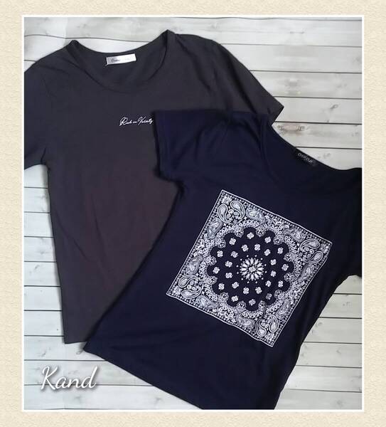 レディース★Tシャツ 2枚 M,L CHIP CLIP,Cookie House カットソー 半袖