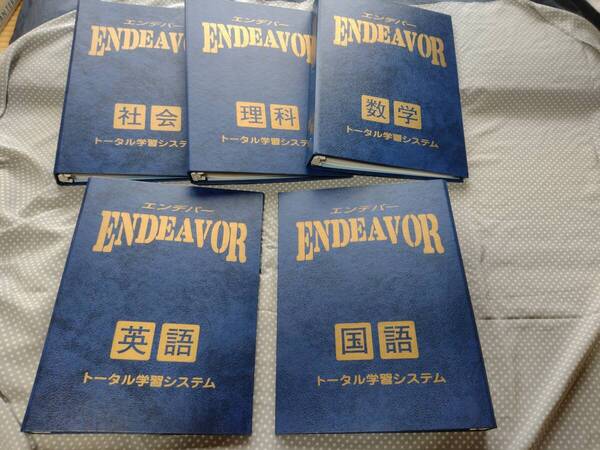 中学3年間 500ページ endeavor エンデバー トータル学習システム 本 参考書 教科書 国語 英語 数学 理科 社会 中学校 中学生 勉強 即決