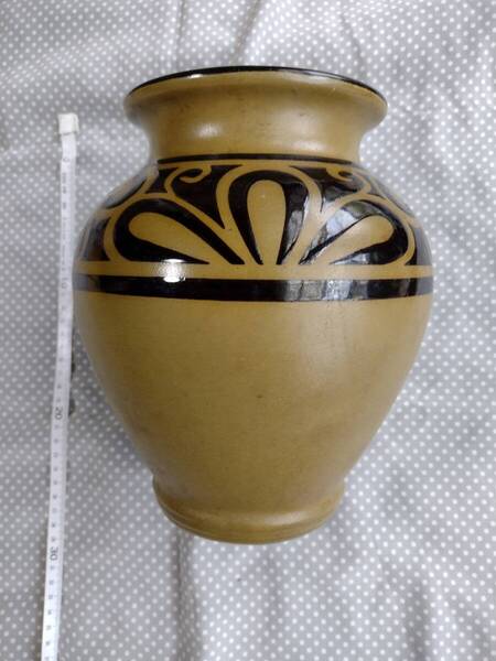 24cm 生け花 生花 花器 陶器 水盤 高台 フラワーベース 華道 華道具 陶器 陶磁器 花瓶 鉢 フラワーポット インテリア 飾り 壺 壷 即決