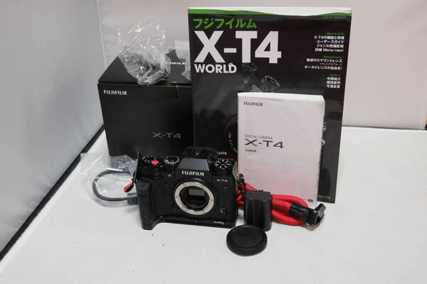 ほぼ新品 シャッター数143枚 FUJIFILM X-T4-B ボディ ブラック ミラーレス一眼カメラ 富士フィルム