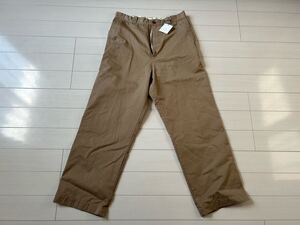 タグ有 HATSKI ハツキ Tapered Chino Trouser HTK-24022 チノパン  パンツ ワークパンツ ベージュ 太め 高密度チノパン 定価22000