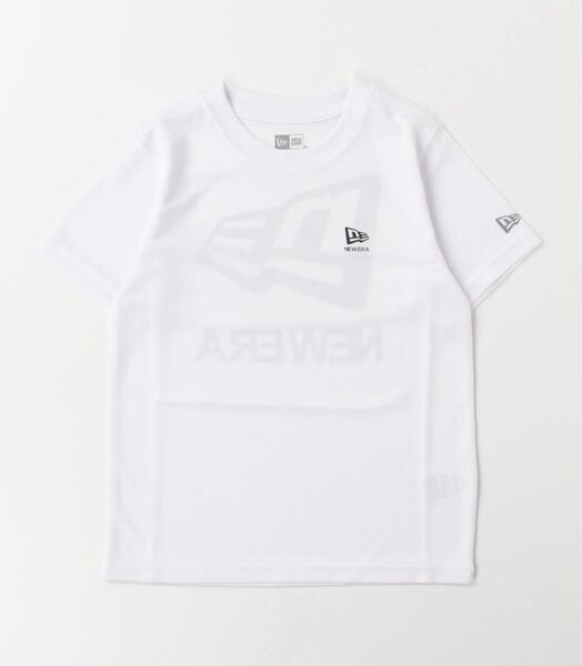 送料無料★タグ付き NEW ERA ニューエラ キッズ 半袖 Tシャツ 160 吸汗速乾性 ホワイト