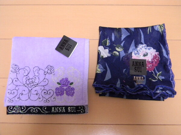 アナスイ ◆ ハンカチ&タオルハンカチ ◆ 2枚セット ANNA SUI