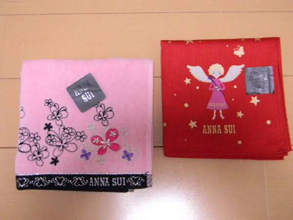 アナスイ ■ ハンカチ&タオルハンカチ ◆ 2枚セット ANNA SUI
