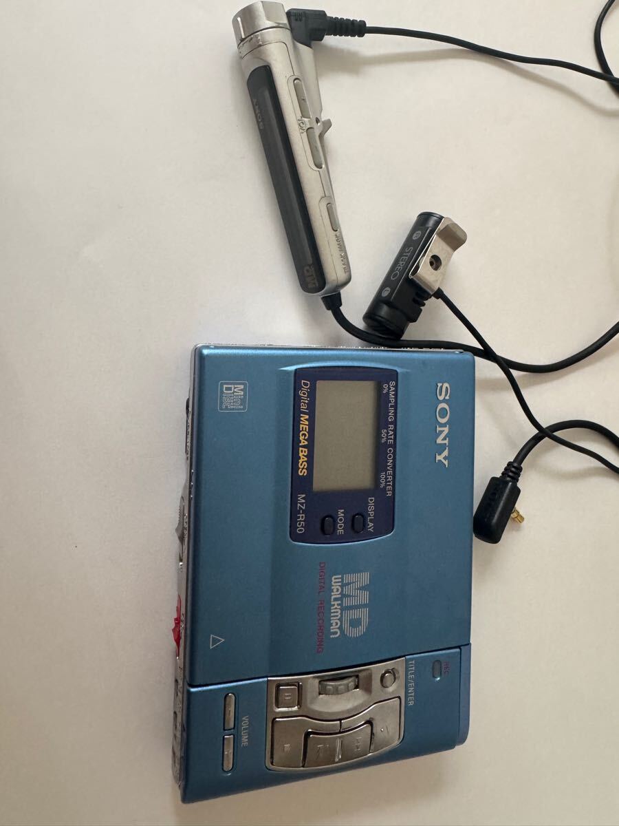 SONY MZ-R50 ポータブルMDプレーヤー オレンジ 美品 mzr50
