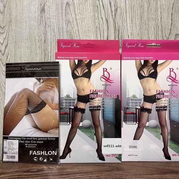 【新品】ガーターストッキング ニーハイ 3枚セット セクシー コスプレ タイツ