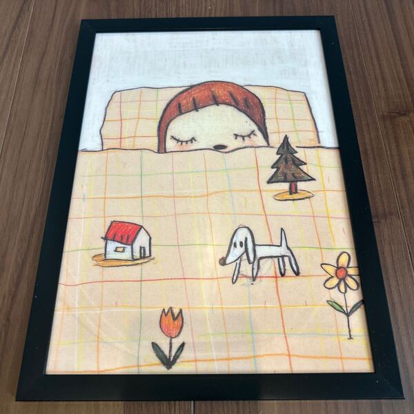 【奈良美智】貴重品 Dream Time クリアファイル 額装 新品 / YOSHITOMO NARA 奈良 美智