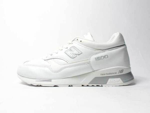 2021モデル デッドストック!新品【ニューバランス】US8.5D(26.5cm)・M1500WHI/ホワイト・リッチな総レザー仕様・メイドインUK/U1500WSB