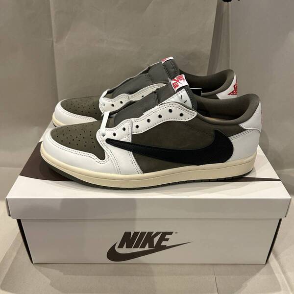 【新品未使用品】Travis Scott トラヴィススコット Nike Air Jordan 1 Low ナイキ エアジョーダン1 ロー OG SP Reverse Olive 26.0cm