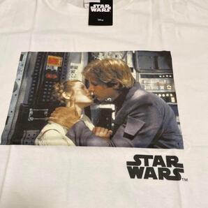 L スターウォーズ ハンソロ レイア姫 半袖 tシャツ ホワイト STAR