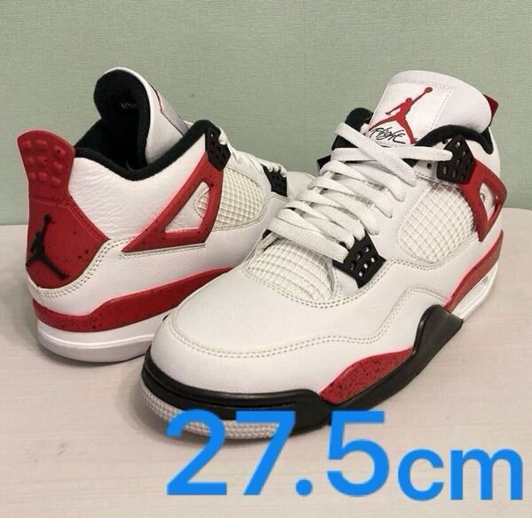 Nike Air Jordan 4 Retro Red Cement 27.5cm ナイキ エアジョーダン4 レッドセメント us9.5