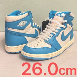 【新品未使用】良個体!新品26cm Nike Air Jordan 1 High UNC DZ5485-402 ナイキ 正規取扱店購入