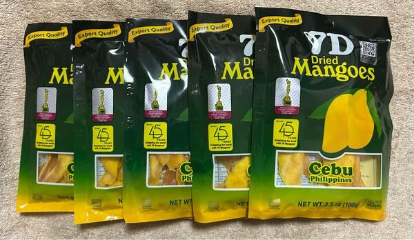 ドライマンゴー100g×5個 500g 7D cebu フィリピン 食物繊維 ビタミン 東南アジア エイジング フルーツ 抗酸化 果物