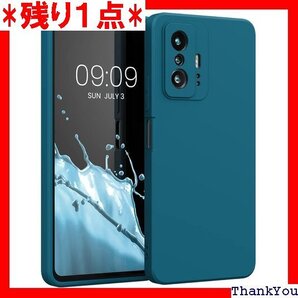kwmobile スマホケース Xiaomi 11T TPU シリコン マイクロファイバー カリビアンブルー 136