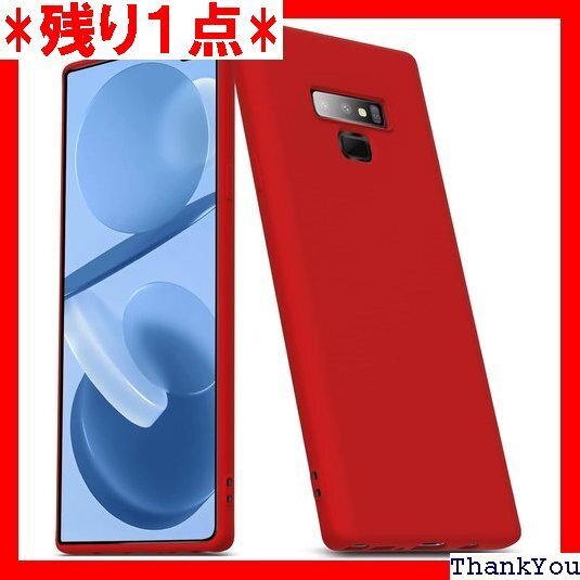 Galaxy note9 ケース 耐衝撃 TPU シリ 止 取り出し易い 携帯カバー 赤056-note9-02 213
