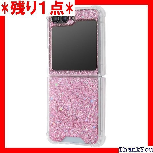 Galaxy Z Flip5 SC-54D SCG23 電 指紋認証 対応 ハイブリッド ケース カバー ピンク 414
