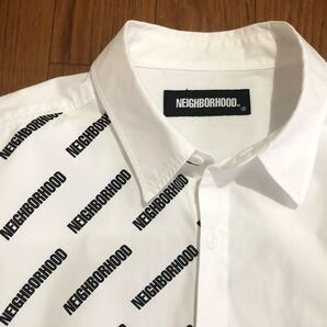 NEIGHBORHOOD ネイバーフッド 2FACE / C-SHIRT. LS オーバーサイズ ロゴ切替シャツ Sサイズ 長袖シャツ シャツ 白