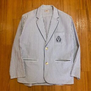 BEAMS HEART ビームスハート シアサッカー アンコン ジャケット Mサイズ 春夏 シャツジャケット サマージャケット テーラードジャケット