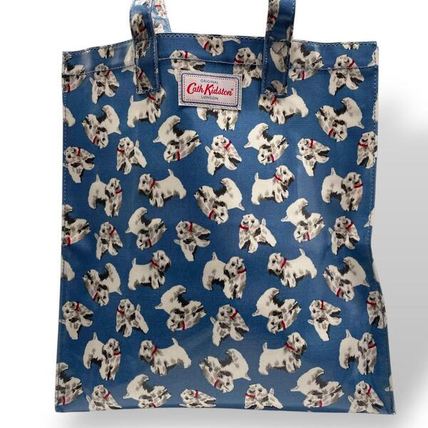 極美品 Cath kidston キャスキッドソン A4 トートバッグ 犬柄