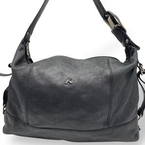 美品 kitamura キタムラ ワンショルダーバッグ レザー BLACK