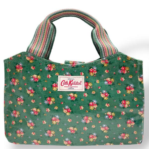 極美品 Cath kidston キャスキッドソン トートバッグ 緑
