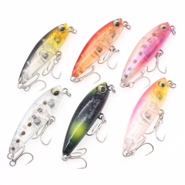 バルプラグ シンキング ペンシル 6色セット 3.7g 43mm メバル メバリング 五目釣り ルアー