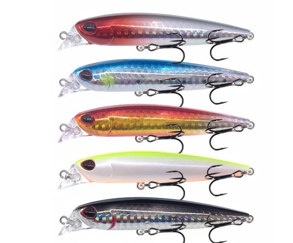 送料込 5本セット リップレスミノー90F ルアー フローティング 90mm 10.5g シーバス