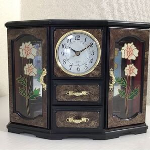 ★アンティーク★ ジュエリーボックス 2段引き出し 鏡付 ネックレス 指輪 小物入れ バレリーナ