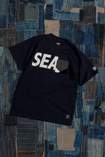 WIND AND SEA FDMTL ORIGAMI TEE navy L