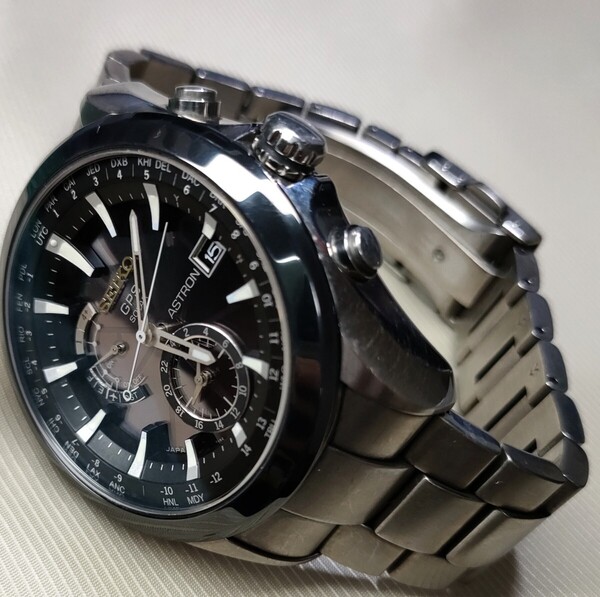 稼働品 SEIKO アストロン 定価205,200円 GPSソーラー腕時計 7X52-0AA0 メンズ腕時計