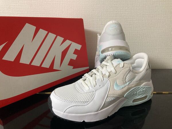 新品23cmナイキNIKEレディーススニーカーAIR MAX EXCEE エアマックスエクシーホワイトペールブルー