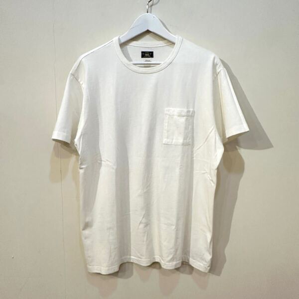 USA製 RRL Jersey Pocket T-Shirt S/S Pack Tee ダブルアールエル Double RL ジャージー パック ポケット 半袖 Tシャツ 白 L