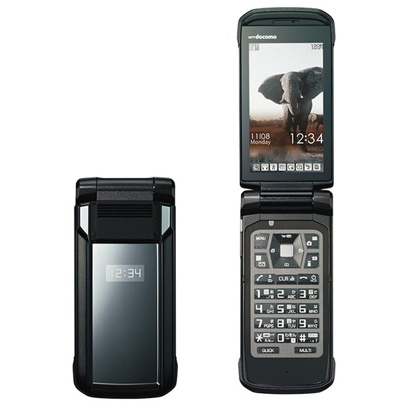 ☆新品!docomo PRIME series N-03C ブラック ガラケ 白ロム ドコモ NEC FOMA 携帯電話 未使用 防水 防塵 送料無料