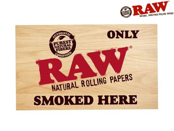 RAW ロウ ステッカー ONLY RAW SMOKED HERE 巻き紙 巻紙 ローリングペーパー ジョイント ボング ハイタイムズ マリファナ 大麻 thc