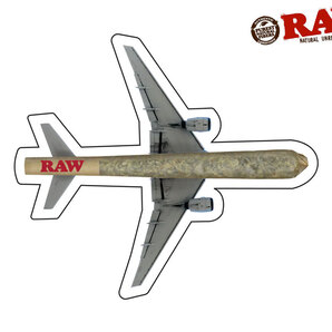 RAW ロウ ステッカー AIRPLANE 巻き紙 巻紙 ローリングペーパー ジョイント ボング ハイタイムズ マリファナ 大麻 thc